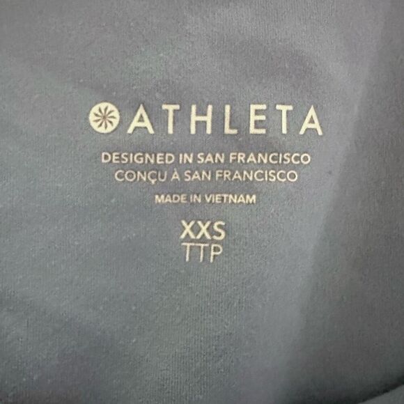 Athleta Cut Out Stretch Sleeveless Ashanti Active Tank Top Stone Blue Size 2XS - Picture 3 of 3